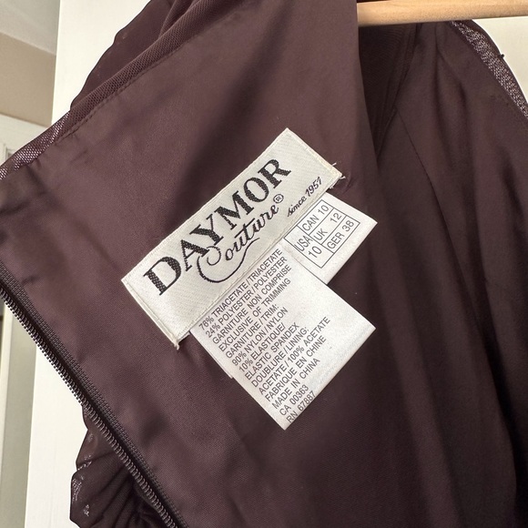Vintage Plum Daymor Couture size 10 gown. - Picture 2 of 5